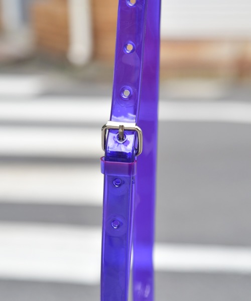 kutir（クティール）の「クリアショルダーバッグ（ショルダーバッグ・メンズ・ホワイト/チャコールグレー/ライトブルー/ラベンダー・FREE）」の12枚目の写真