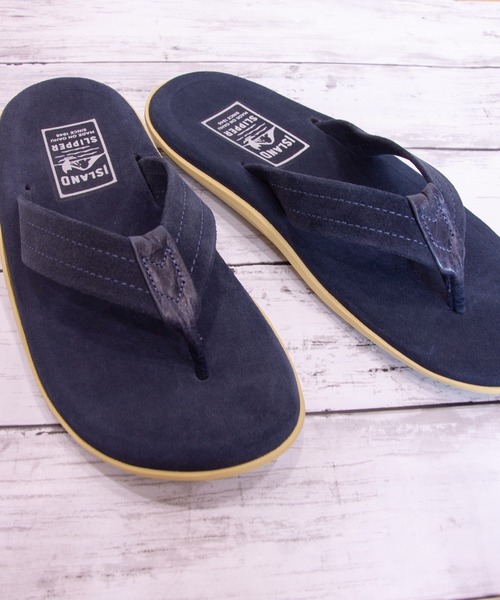 ISLAND SLIPPER(アイランドスリッパ)の「ISLAND SLIPPER ビーチサンダル/トングサンダル(サンダル・メンズ・ベージュ/ネイビー/オリーブ・M/L)」の3枚目の写真