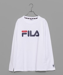 FILA | 【FILA/フィラ】T/C ワンポイント刺繍 ビッグシルエット Tシャツ ロゴプリント ロンT 長袖Tシャツ(Tシャツ/カットソー)
