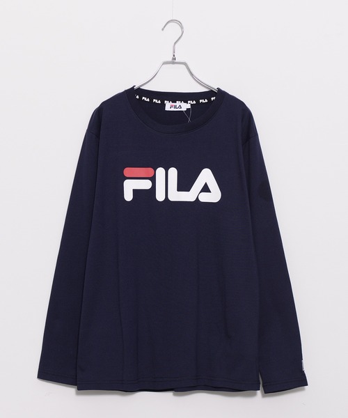 FILA(フィラ)の「FILA/フィラ ワンポイント ブランド ロゴ 刺繍 BIGロゴ プリント クルーネック 長袖 Tシャツ ロンT(Tシャツ/カットソー・メンズ・ホワイト/ブラック/ネイビー/モカ/ホワイト系その他/ブラック系その他/杢グレー/グレー系その他/ブラウン系その他/ブルー系その他/ホワイト系その他2/ブラック系その他2/ブルー系その他2/グレー系その他2/ホワイト系その他3/ブラック系その他3/ブルー系その他3/グレー系その他3/ベージュ系その他/ベージュ/ダークグリーン/ライトブルー・LL/M/L/3L)」の20枚目の写真