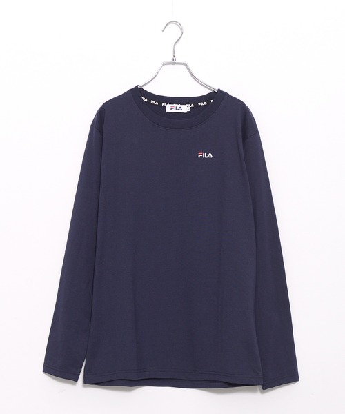 FILA(フィラ)の「FILA/フィラ ワンポイント ブランド ロゴ 刺繍 BIGロゴ プリント クルーネック 長袖 Tシャツ ロンT(Tシャツ/カットソー・メンズ・ホワイト/ブラック/ネイビー/モカ/ホワイト系その他/ブラック系その他/杢グレー/グレー系その他/ブラウン系その他/ブルー系その他/ホワイト系その他2/ブラック系その他2/ブルー系その他2/グレー系その他2/ホワイト系その他3/ブラック系その他3/ブルー系その他3/グレー系その他3/ベージュ系その他/ベージュ/ダークグリーン/ライトブルー・LL/M/L/3L)」の19枚目の写真
