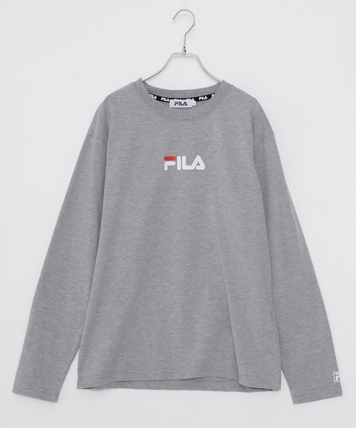 FILA(フィラ)の「FILA/フィラ ワンポイント ブランド ロゴ 刺繍 BIGロゴ プリント クルーネック 長袖 Tシャツ ロンT(Tシャツ/カットソー・メンズ・ホワイト/ブラック/ネイビー/モカ/ホワイト系その他/ブラック系その他/杢グレー/グレー系その他/ブラウン系その他/ブルー系その他/ホワイト系その他2/ブラック系その他2/ブルー系その他2/グレー系その他2/ホワイト系その他3/ブラック系その他3/ブルー系その他3/グレー系その他3/ベージュ系その他/ベージュ/ダークグリーン/ライトブルー・LL/M/L/3L)」の12枚目の写真