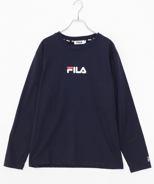 FILA(フィラ)の「FILA/フィラ ワンポイント ブランド ロゴ 刺繍 BIGロゴ プリント クルーネック 長袖 Tシャツ ロンT(Tシャツ/カットソー・メンズ・ホワイト/ブラック/ネイビー/モカ/ホワイト系その他/ブラック系その他/杢グレー/グレー系その他/ブラウン系その他/ブルー系その他/ホワイト系その他2/ブラック系その他2/ブルー系その他2/グレー系その他2/ホワイト系その他3/ブラック系その他3/ブルー系その他3/グレー系その他3/ベージュ系その他/ベージュ/ダークグリーン/ライトブルー・LL/M/L/3L)」の22枚目の写真