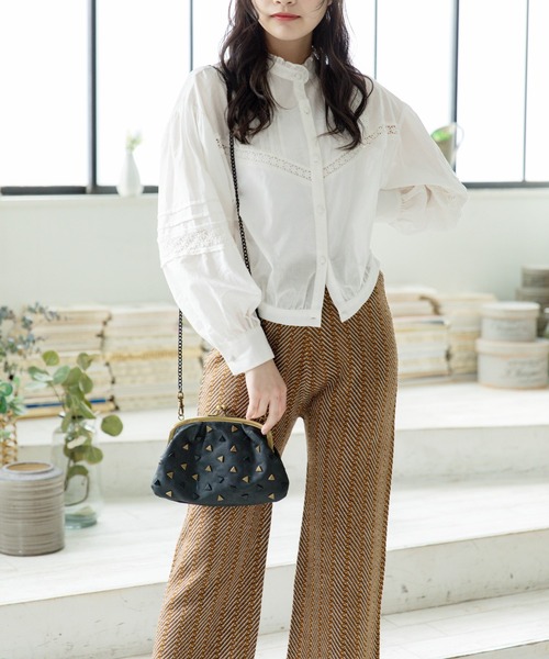 Mysa&Liina（ミーサリーナ）の「柄編みニットフレアパンツ（その他パンツ・レディース・ブラック/グリーン/キャメル・M）」の19枚目の写真