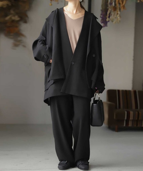 美品　デュベティカ　FEBEDUE　ダウンベスト　カシミヤ混　38　ネイビー DU7967EM00325_dt_thumbM.jpg