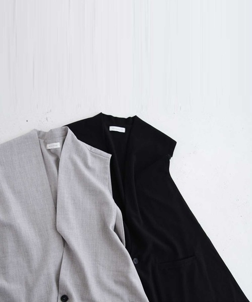 antiqua（アンティカ）の「スリーピース風デザインベスト（ベスト・レディース・ブラック/グレー・FREE）」の18枚目の写真