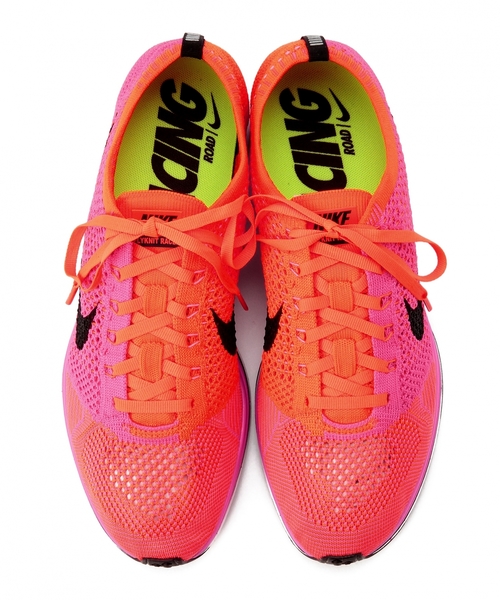 EN ROUTE（アンルート）の「NIKE FLYKNIT RACER●（スニーカー・メンズ・ピンク/パープル・8/9h/9/8h/11/10/7h）」の6枚目の写真