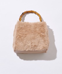 natural couture | バンブーハンドルファー２ＷＡＹバッグ(ショルダーバッグ)