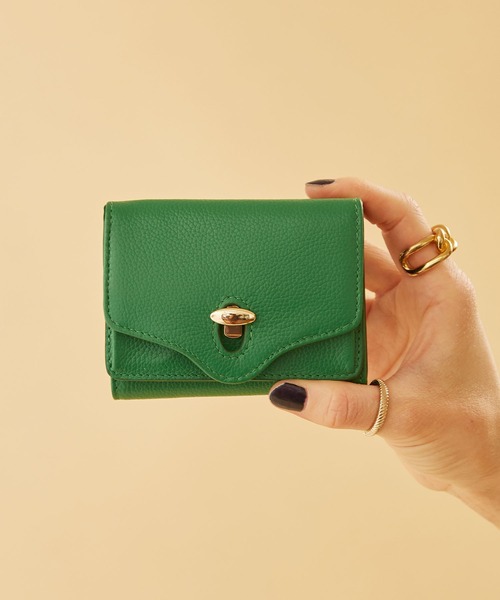 HASHIBAMI(ハシバミ)の「【HASHIBAMI】ニュー ジーン ミニウォレット(財布・レディース・ブラック/ベージュ/グレー/レッド/ライム/イエロー/オレンジ/ラベンダー/Cream/イエロー系その他/ピンク系その他/スモークピンク/スモーキーグリーン系/ライトピンク/グレイッシュブルー/ナチュラル/マジェンタ/サックスブルー/ミント/オレンジ系/イエロー系/ライラック/ピーコックグリーン系/ブロンズ/ボルドー/グリーン/ライトイエロー/ライトグリーン/コーラルピンク/サンドベージュ/モスグリーン/ブラウン/ペールイエロー/ベビーピンク/チェリーピンク/アクア/レモンイエロー/ふじ色系/ライトオレンジ系/ライトグリーン系/チャコールグレー/シルバー/ローズ系/ゴールド/ダークグリーン/イエロー系その他2/モカ/ライトブルー/エメラルド/ネイビー系/シャンパン/ライトブラウン・FREE)」の12枚目の写真