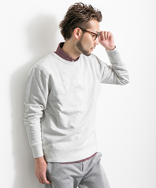 URBAN RESEARCH(アーバンリサーチ)の「UR AUTHENTIC C/N SWEAT(スウェット・メンズ・ホワイト/ブラック/ネイビー・LARGE/MEDIUM)」の18枚目の写真