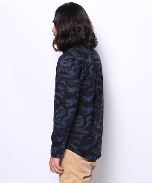 WEGO(ウィゴー)の「WEGO/カモフラプリントネルシャツ(シャツ/ブラウス・メンズ・カーキ/ネイビー・LARGE/MEDIUM)」の8枚目の写真