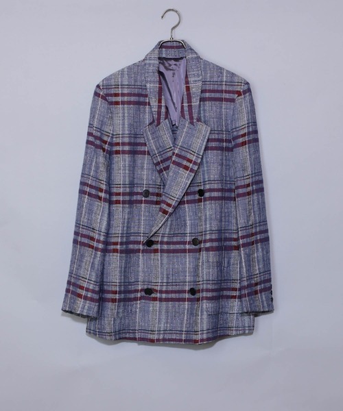 Iroquois - B・D COLLAR PRINT WJK / ダブルブレスト シャツ