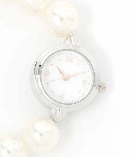 Heather（ヘザー）の「パールブレスウオッチ　918865（アナログ腕時計・レディース・ゴールド/シルバー・FREE）」の11枚目の写真