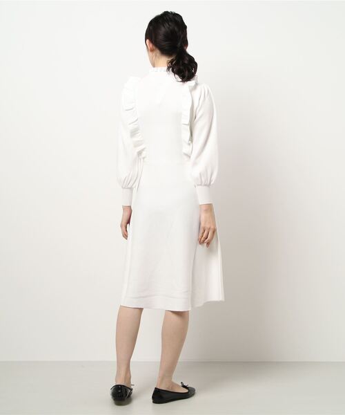 Prima Scherrer(プリマシェレル)の「ニット ワンピース フリルデザイン Prima Scherrer(ワンピース・レディース・ホワイト/ブラック/モカ/サックスブルー/パープル系その他・S/M)」の13枚目の写真