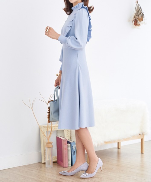 21超人気 ニット ワンピース フリルデザイン Prima Scherrer 限定製作