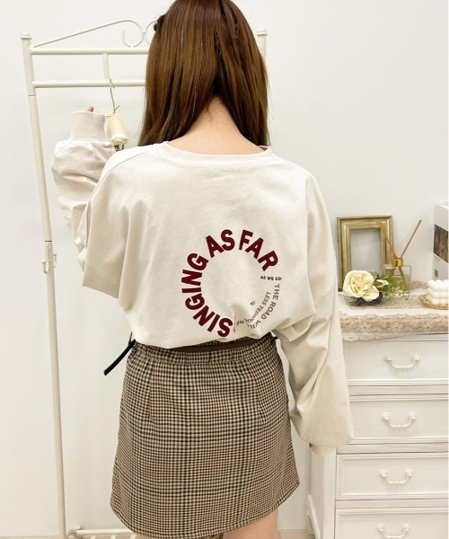 apres jour（アプレジュール）の「アソートスリット入りロンT【ZOZOTOWN限定アイテム】（Tシャツ/カットソー・レディース・オフホワイト/アイボリー/ミント/クリーム/ホワイト系その他/ダークブルー・X-LARGE/フリー）」の4枚目の写真