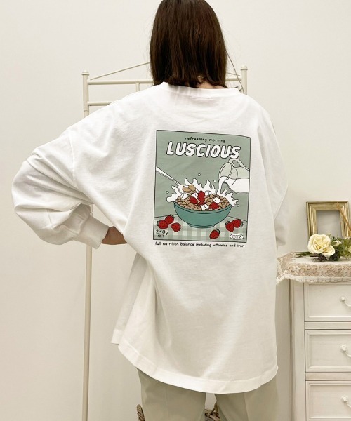 apres jour（アプレジュール）の「アソートスリット入りロンT【ZOZOTOWN限定アイテム】（Tシャツ/カットソー・レディース・オフホワイト/アイボリー/ミント/クリーム/ホワイト系その他/ダークブルー・X-LARGE/フリー）」の8枚目の写真