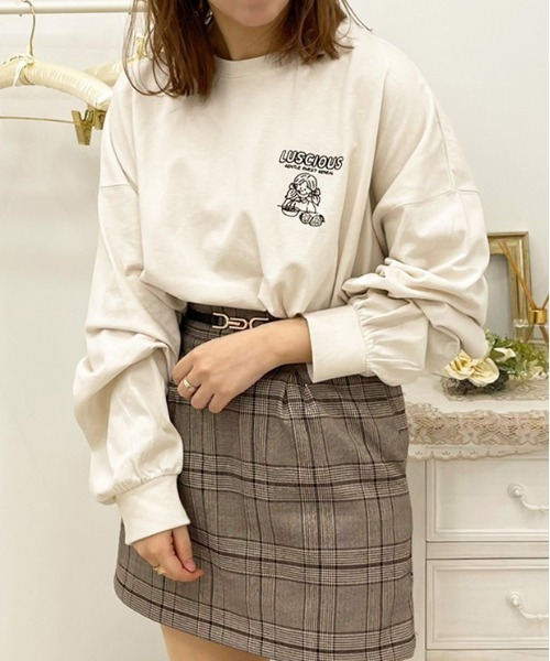 apres jour（アプレジュール）の「アソートスリット入りロンT【ZOZOTOWN限定アイテム】（Tシャツ/カットソー・レディース・オフホワイト/アイボリー/ミント/クリーム/ホワイト系その他/ダークブルー・X-LARGE/フリー）」の11枚目の写真