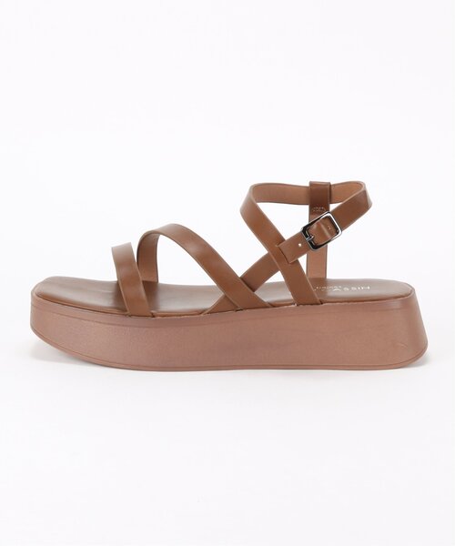 frames RAY CASSIN(フレームスレイカズン)の「スクエアトゥー厚底サンダル(サンダル・レディース・ブラック/ブラウン/キナリ・SMALL/MEDIUM/LARGE)」の4枚目の写真