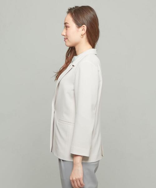 closet story(クローゼットストーリー)の「<closet story>□ユル テーラード ジャケット -手洗い可能-(テーラードジャケット・レディース・ライトグレー/ブラック・FREE)」の3枚目の写真