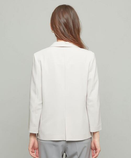 closet story(クローゼットストーリー)の「<closet story>□ユル テーラード ジャケット -手洗い可能-(テーラードジャケット・レディース・ライトグレー/ブラック・FREE)」の10枚目の写真