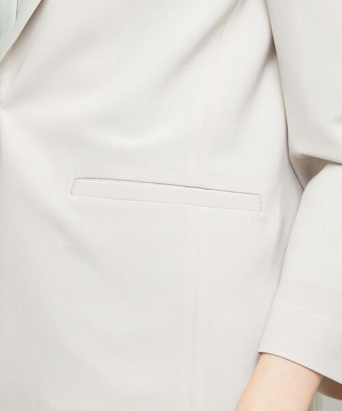 closet story(クローゼットストーリー)の「<closet story>□ユル テーラード ジャケット -手洗い可能-(テーラードジャケット・レディース・ライトグレー/ブラック・FREE)」の8枚目の写真