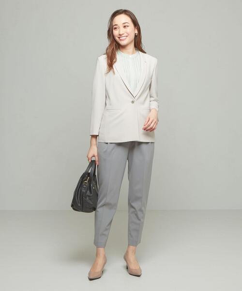 closet story(クローゼットストーリー)の「<closet story>□ユル テーラード ジャケット -手洗い可能-(テーラードジャケット・レディース・ライトグレー/ブラック・FREE)」の15枚目の写真