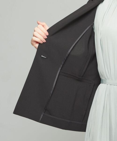 closet story(クローゼットストーリー)の「<closet story>□ユル テーラード ジャケット -手洗い可能-(テーラードジャケット・レディース・ライトグレー/ブラック・FREE)」の11枚目の写真