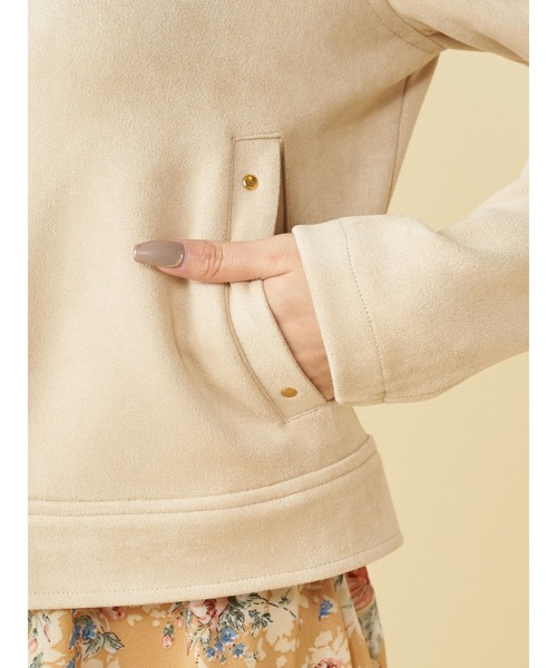 ROYAL PARTY（ロイヤルパーティー）の「ノーカラージャケット（ノーカラージャケット・レディース・ライトグレー/ブラック/ベージュ・FREE）」の17枚目の写真