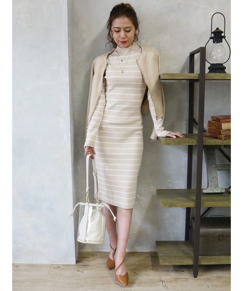 ROYAL PARTY（ロイヤルパーティー）の「ノーカラージャケット（ノーカラージャケット・レディース・ライトグレー/ブラック/ベージュ・FREE）」の10枚目の写真