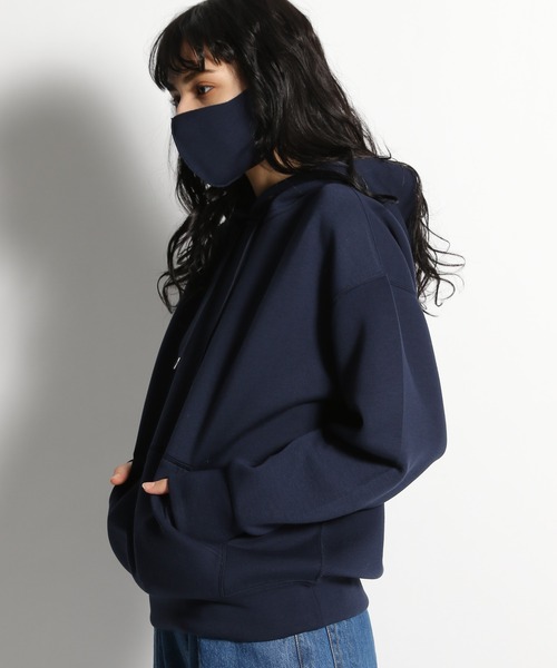 niko and（ニコアンド）の「マスク付きダンボールパーカー