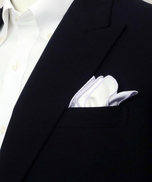 TOKYO SHIRTS（トウキョウシャツ）の「ベーシック ポケットチーフ（ポケットチーフ・メンズ・その他1/その他2/その他3/その他4/その他5/その他6/その他7/その他8/その他9/その他10/その他11/その他12・FREE）」の3枚目の写真