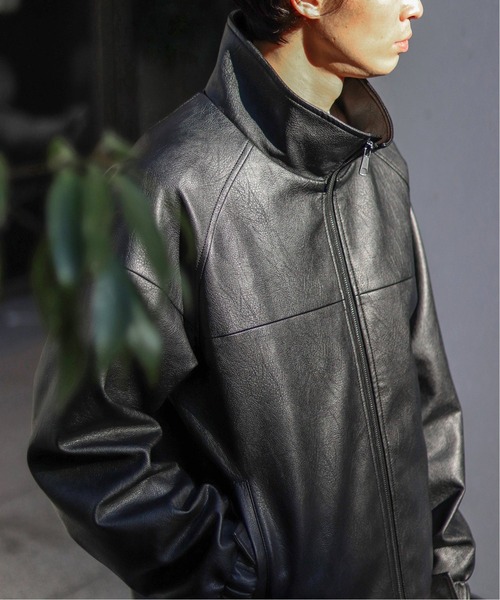 EDIFICE（エディフィス）の「ヴィーガンレザー トラッカーブルゾン
