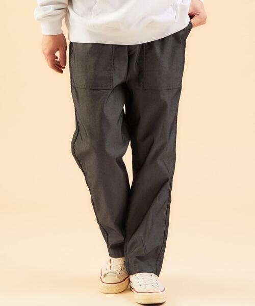 green label relaxing（グリーンレーベルリラクシング）の「★ [ GLR/ lab ] デニムライク イージー パンツ（デニムパンツ・メンズ・ブラック/オフホワイト/ネイビー・XL/S/M/XXL/L）」の3枚目の写真