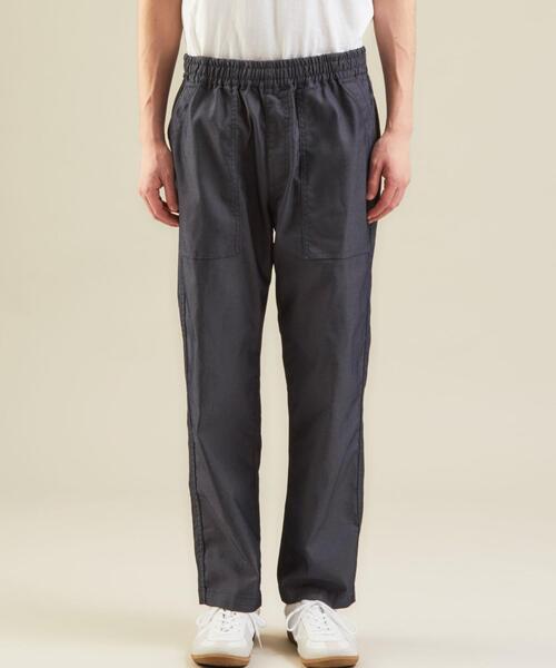 green label relaxing（グリーンレーベルリラクシング）の「★ [ GLR/ lab ] デニムライク イージー パンツ（デニムパンツ・メンズ・ブラック/オフホワイト/ネイビー・XL/S/M/XXL/L）」の5枚目の写真