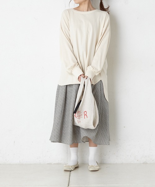 PUAL CE CIN(ピュアルセシン)の「折り畳み麻エコバッグ(ショルダーバッグ・レディース・チャコールグレー/ベージュ/ナチュラル・FREE)」の12枚目の写真