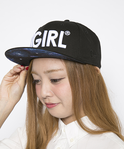 X-girl（エックスガール）の「X-girl×NEW ERA 9FIFTY SOLID（キャップ・レディース・ブラック・ONE SIZE）」の2枚目の写真