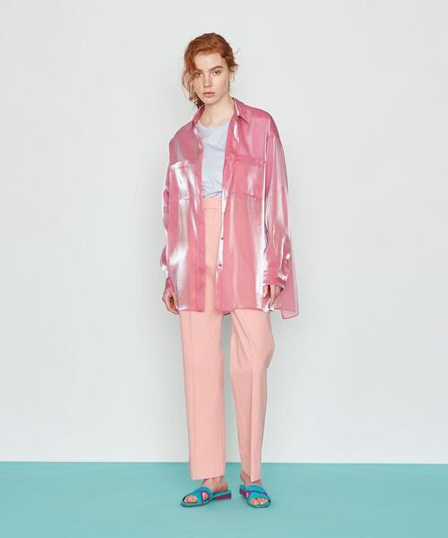 AEWEN MATOPH(イウエン マトフ)の「<AEWEN MATOPH(イウエン マトフ)>オーガンジー シャツ†(シャツ/ブラウス・レディース・オフホワイト/ピンク・FREE)」の5枚目の写真