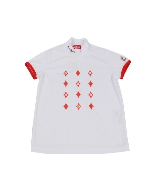 archivio(アルチビオ)の「ゴルフハイネックプル(H)(Tシャツ/カットソー・レディース・ブラック/ホワイト×レッド/ホワイト×グリーン/レッド・L/M/S)」の16枚目の写真
