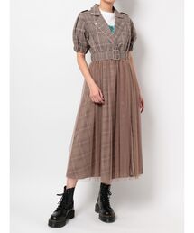 ブランド古着 Jouetie ジュエティ レディース のシャツワンピース ベージュ系 チュール 古着通販 Zozoused