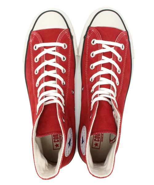 CONVERSE（コンバース）の「SUEDE ALL STAR J HI / スエード オールスター J HI（スニーカー・メンズ・ブラック/レッド・5/11.5/7/7.5/10.5/9/8/4/8.5/3.5/5.5/6.5/4.5/9.5）」の7枚目の写真