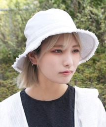 polcadot | DENIM FRINGE HAT/デニムフリンジ バケットハット(ハット)