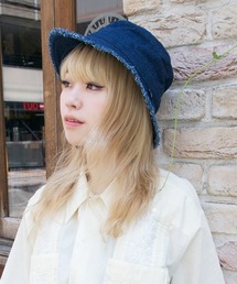 polcadot | DENIM FRINGE HAT/デニムフリンジ バケットハット(ハット)