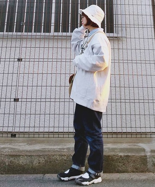 polcadot(ポルカドット)の「DENIM FRINGE HAT/デニムフリンジ バケットハット(ハット・レディース・ブラック/ブルー/ホワイト/ライトブルー・FREE)」の20枚目の写真