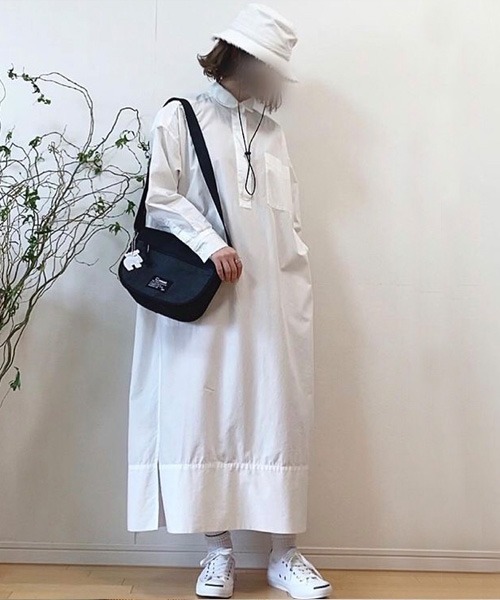 polcadot(ポルカドット)の「DENIM FRINGE HAT/デニムフリンジ バケットハット(ハット・レディース・ブラック/ブルー/ホワイト/ライトブルー・FREE)」の21枚目の写真