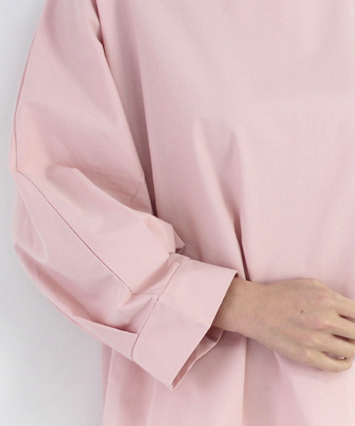 MODE ROBE（モードローブ）の「ラウンドネックタックスリーブトップス（Tシャツ/カットソー・レディース・ホワイト/ベージュ/ピンク・FREE）」の11枚目の写真