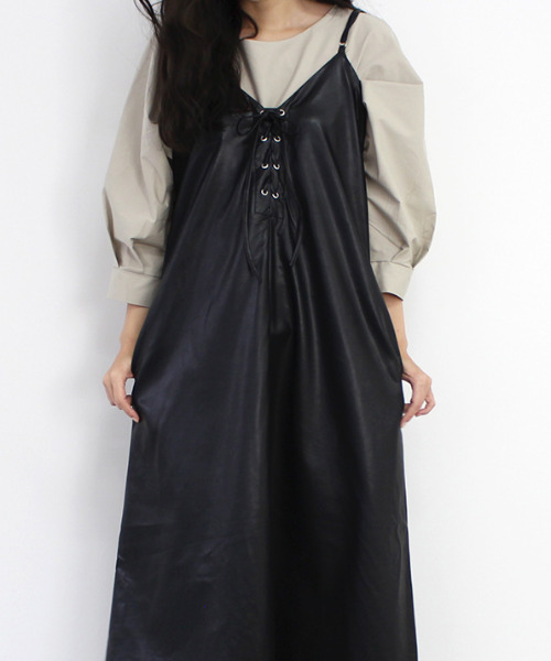 MODE ROBE（モードローブ）の「ラウンドネックタックスリーブトップス（Tシャツ/カットソー・レディース・ホワイト/ベージュ/ピンク・FREE）」の6枚目の写真