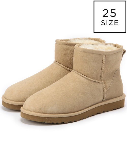 UGG（アグ）の「アグ/UGG Classic MINI（ブーツ・レディース・ネイビー/ベージュ/ブラック/オリーブ・8/6/7）」の2枚目の写真