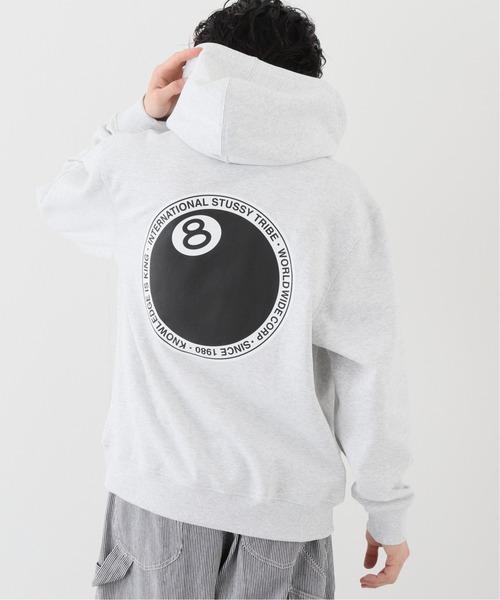 STUSSY(ステューシー)の「【STUSSY / ステューシー】8 Ball Dotフーディー(パーカー・メンズ・ブラック/グレー/レッド・MEDIUM/LARGE)」の3枚目の写真
