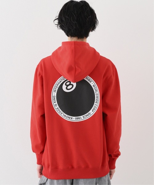 STUSSY(ステューシー)の「【STUSSY / ステューシー】8 Ball Dotフーディー(パーカー・メンズ・ブラック/グレー/レッド・MEDIUM/LARGE)」の4枚目の写真